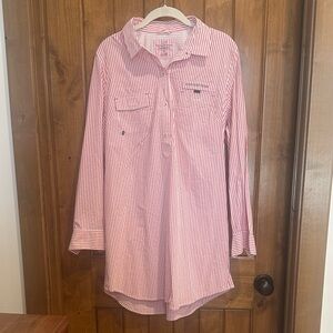 Vineyard Vines Red and White Striped performances dress